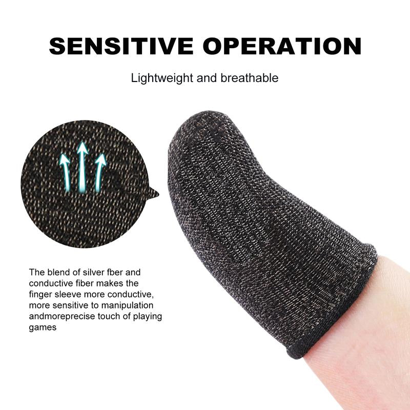 10 Pcs Screen PUBG Gaming Finger Sleeve Game Controller Mobile Sweatproof Gloves