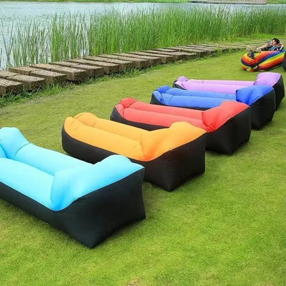 Premium Inflatable Lazy Bag Beach Sofa - Versatile Outdoor Air Lounger and Sleeping Bag, 240x70cm