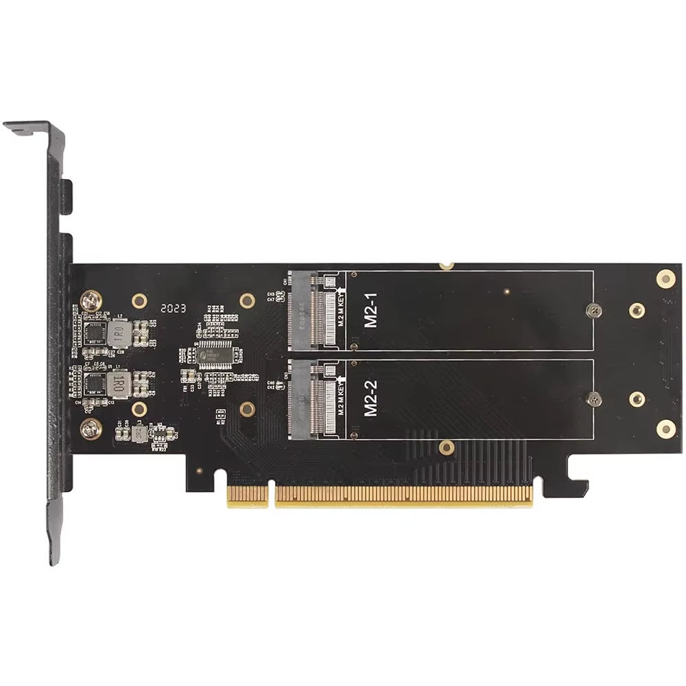 4 SSD M.2 X16 Pcie 4.0 X4 Expansion Card with Heatsink, Supports 4 Nvme M.2 2280 up to 256Gbps, Support Bifurcation Raid