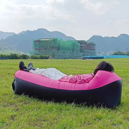 Premium Inflatable Lazy Bag Beach Sofa - Versatile Outdoor Air Lounger and Sleeping Bag, 240x70cm