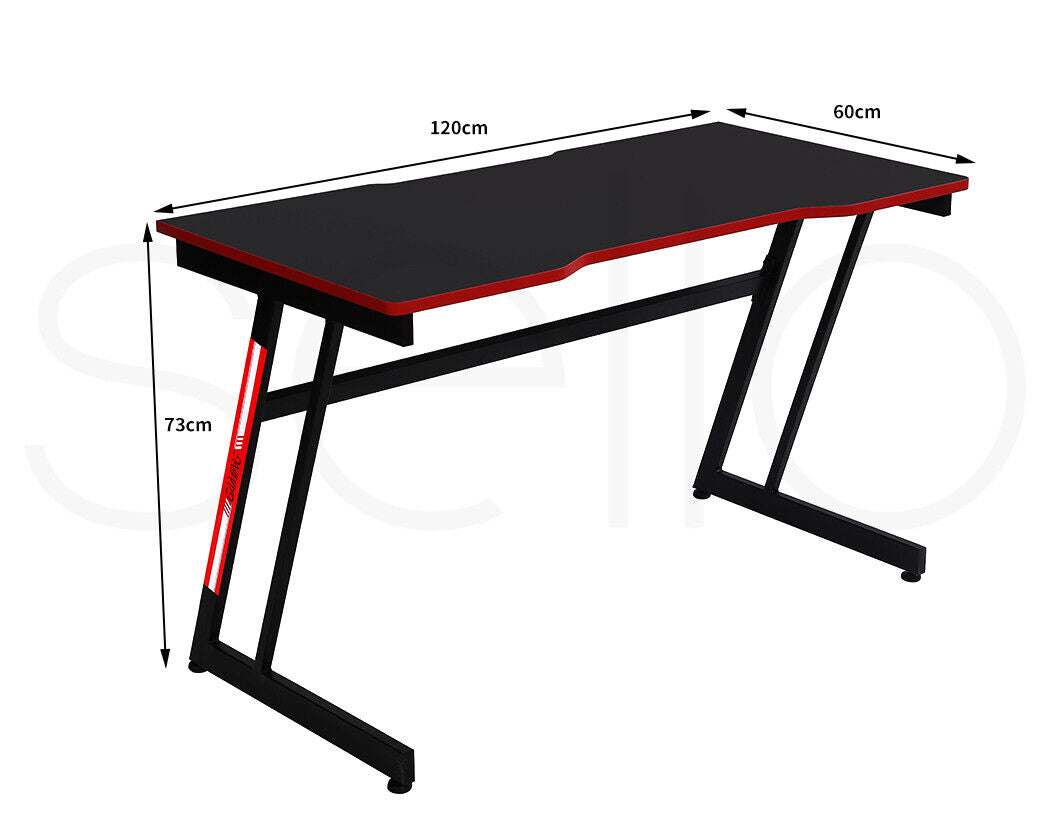 Levede Gaming Desk Table Desktop PC Computer Desks Racing Laptop Home 120X60CM