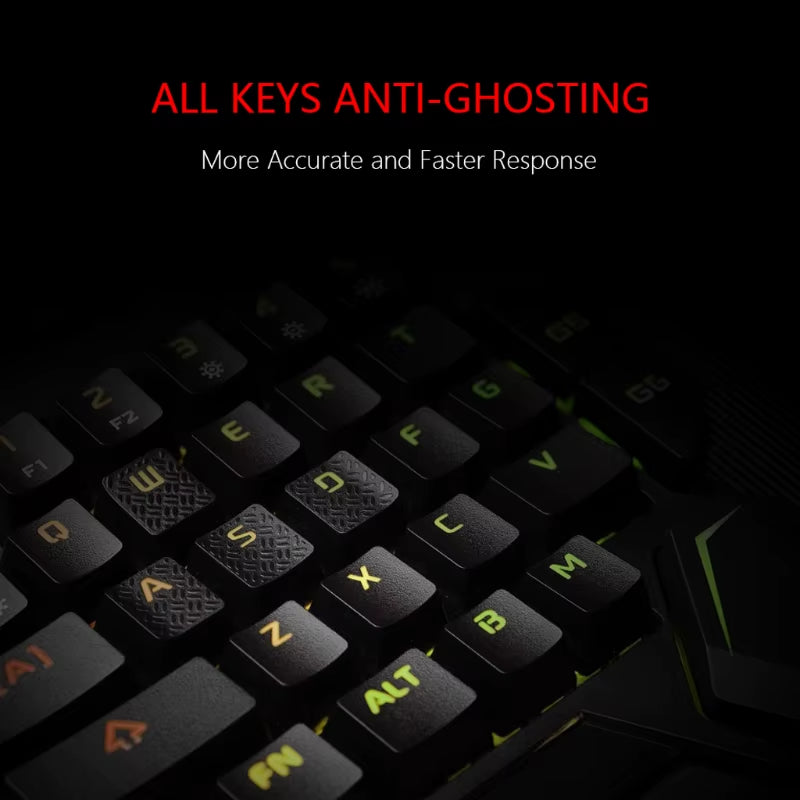 Gaming Keypad Usb Keyboard One-Handed Wired 35 Keys Rgb Luminous Game Keyboards for Tablet Colorful Ergonomics Gamer Hand Rest