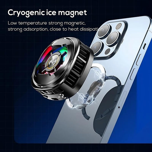 Portable Magnetic Cell Phone Cooler for Instant Freezing and Live Streaming - Magsafe and Back Clip Compatible - Iphone & Android Accessories Game