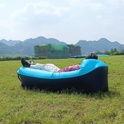 Premium Inflatable Lazy Bag Beach Sofa - Versatile Outdoor Air Lounger and Sleeping Bag, 240x70cm