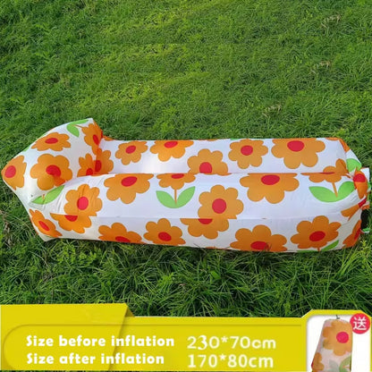 Premium Inflatable Lazy Bag Beach Sofa - Versatile Outdoor Air Lounger and Sleeping Bag, 240x70cm