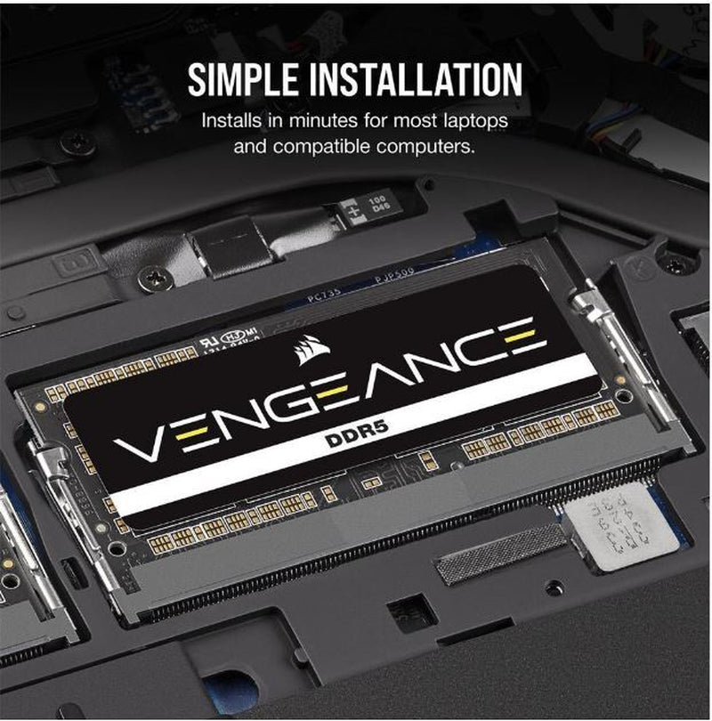 Vengeance 32GB (1X32Gb) DDR5 SODIMM 4800Mhz C40 1.1V Notebook Laptop Memory