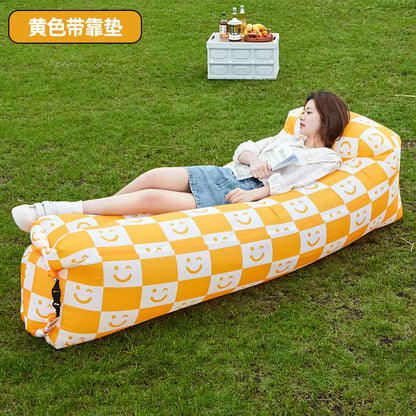 Premium Inflatable Lazy Bag Beach Sofa - Versatile Outdoor Air Lounger and Sleeping Bag, 240x70cm