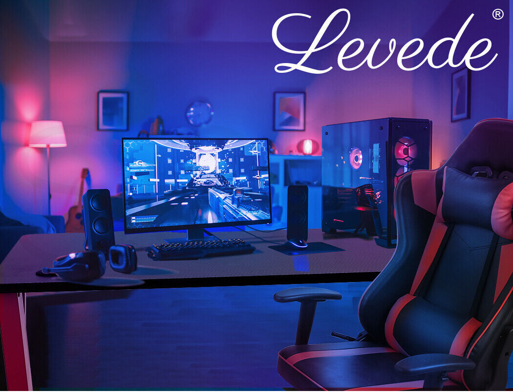 Levede Gaming Desk Table Desktop PC Computer Desks Racing Laptop Home 120X60CM